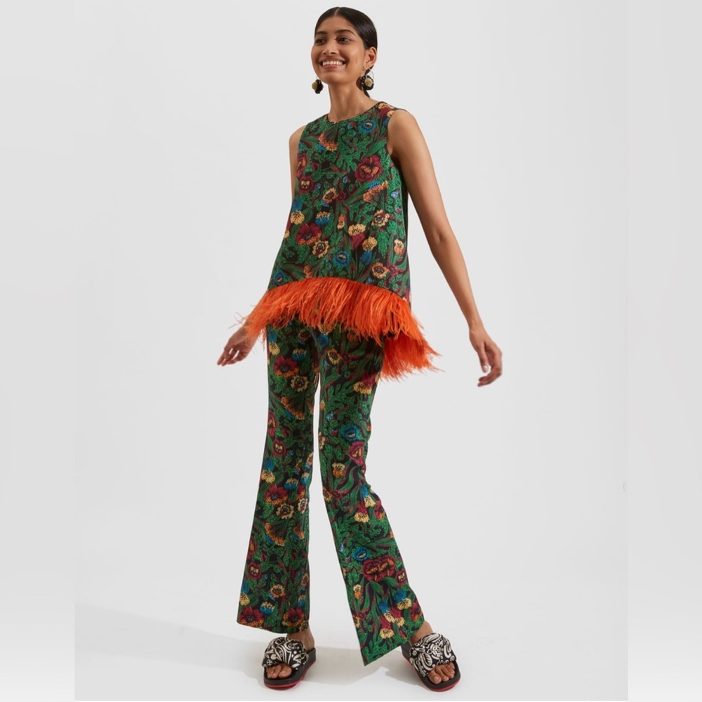 Pant set - Saturday Night pants (S) + Scala top in Night Garden (XS) La DoubleJ